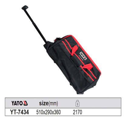 Bolso porta herramientas con ruedas 51x29x36 cm - Yato - Herram.cl