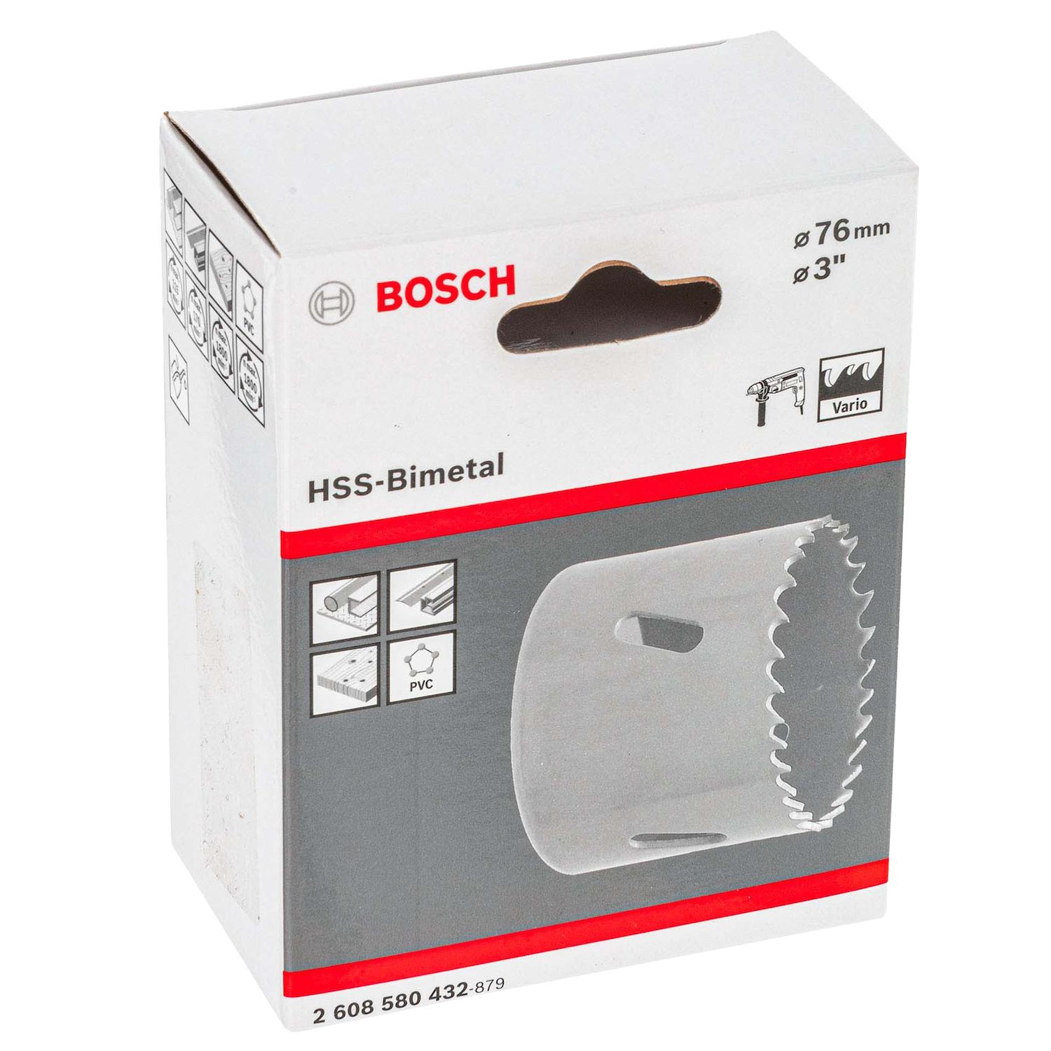 Sierra Copa HSS - Bimetálica 76mm (3'') CJ - Bosch - Herram.cl