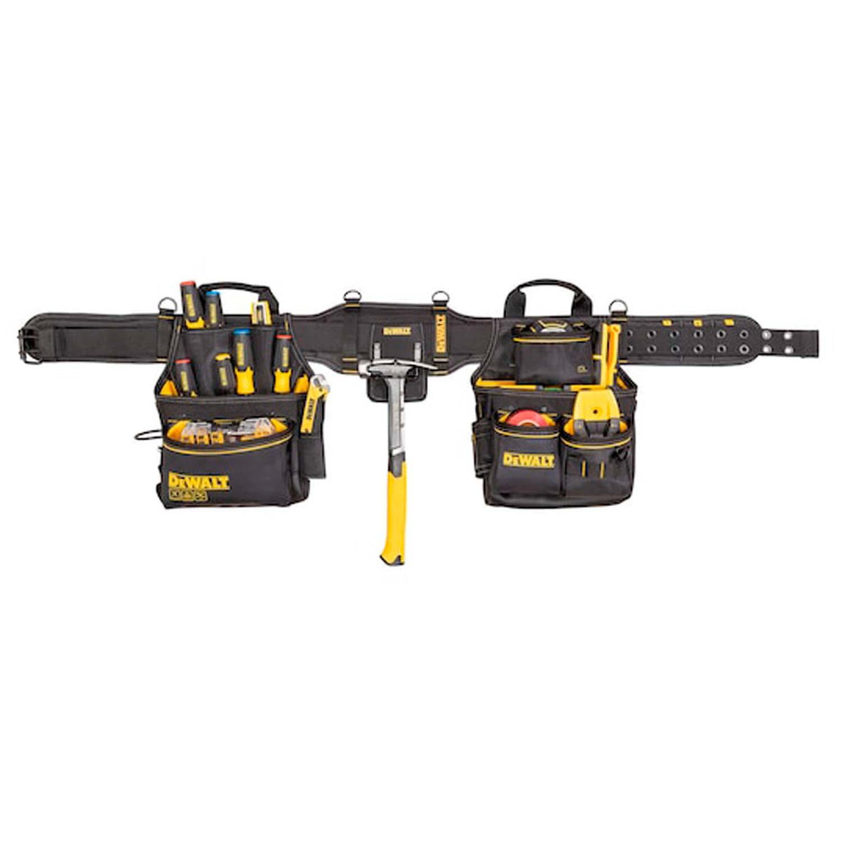 Cinturón Portaherramientas DeWalt Pro Tool Rig 25 Bolsillos - Herram.cl