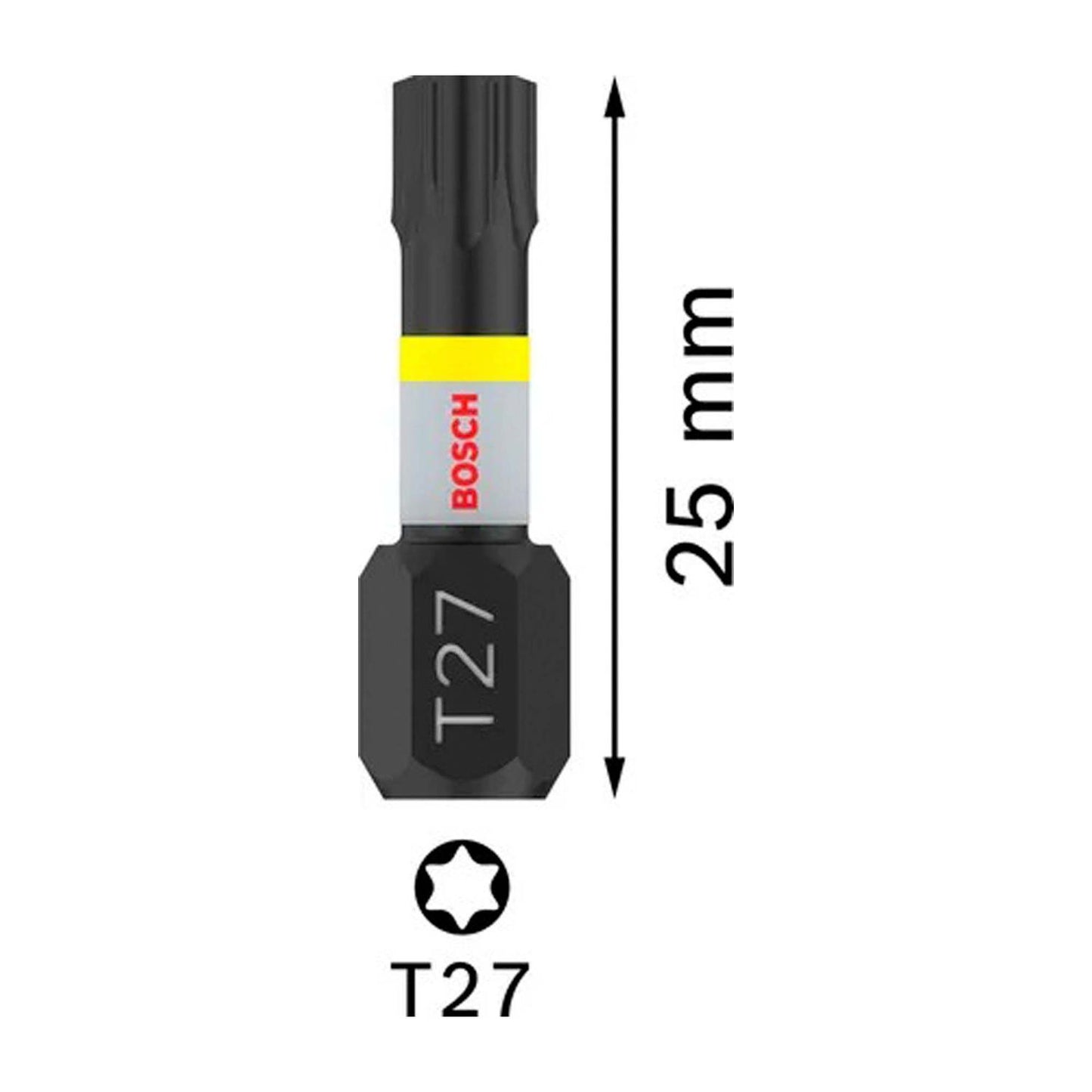 Puntas PRO Impact T27x25mm 2 Pzas - Bosch - Herram.cl