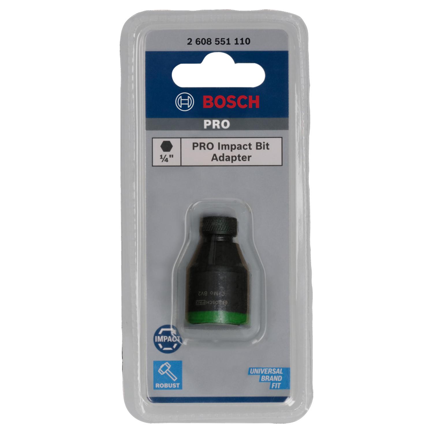 Adpatador Portapuntas cuadrante 1/2 '' a Hex. 1/4'' - Bosch - Herram.cl