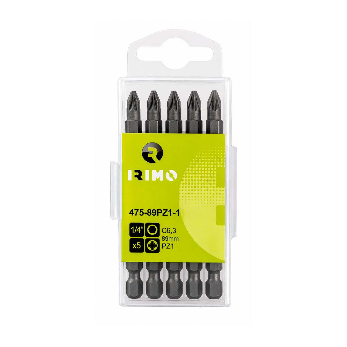 Puntas De Atornillar Pozidriv PZ1x89mm 5 Pzas - Irimo - Herram.cl