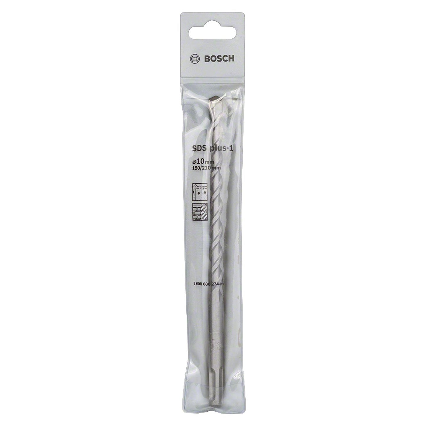 Broca SDS - Plus - 1 - 2 aristas - 10x150x210mm - Bosch - Herram.cl