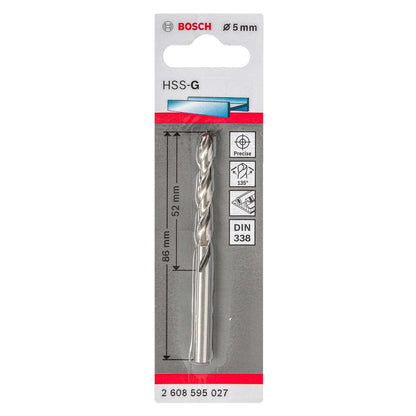 Broca Metal HSS - G 5.0mm - Blister - Bosch - Herram.cl