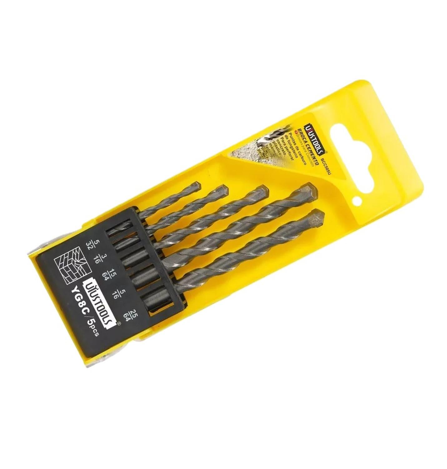 Set 5 Brocas Para Concreto (4, 5, 6, 8, 10mm) – Uyustools - Herram.cl