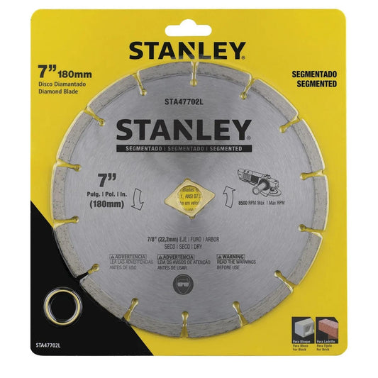Disco Diamantado Segmentado Ø 7''x7/8''- Stanley - Herram.cl
