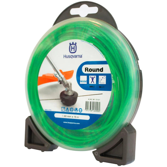 Rollo de hilo de corte nylon Husqvarna 1,6mm x 15 m - Herram.cl