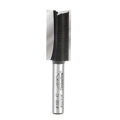 Fresa Recta 2 Filos 1/2''x1'' Toma 1/4'' - Timberline - Herram.cl