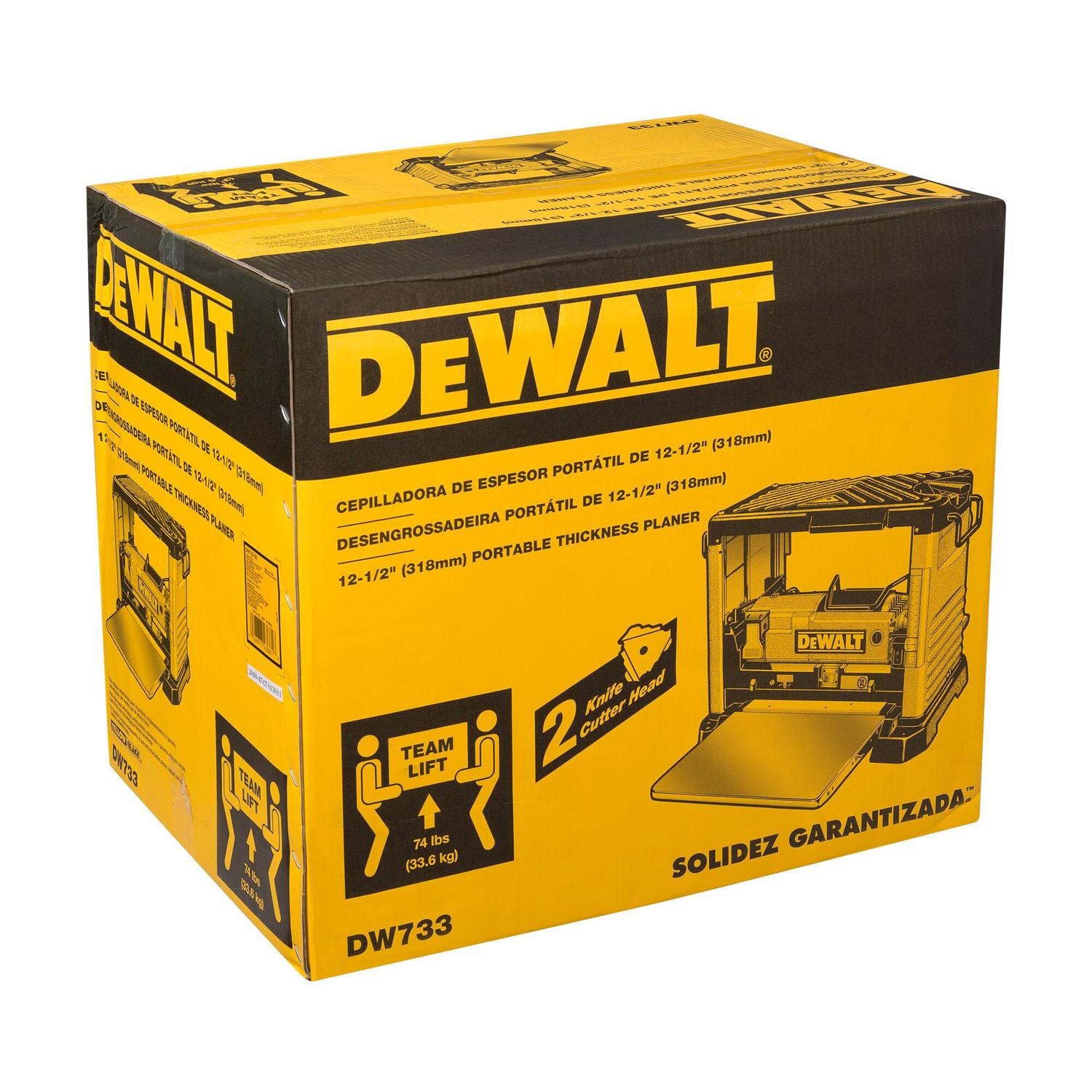 Cepillo De Banco 12 - 1/2''x2mm 1.800 W DW733 - B2C - DeWALT - Herram.cl