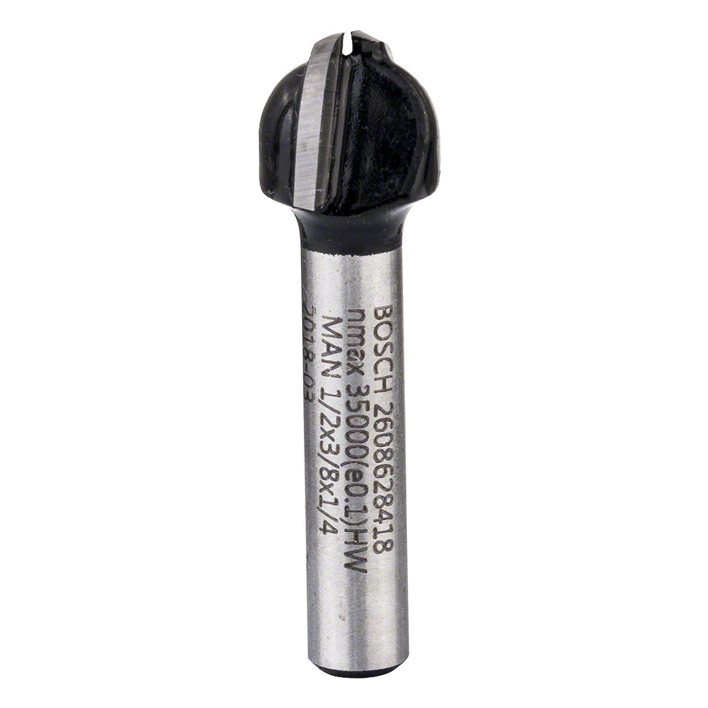 Fresa Media Caña R1 6,3mm, D 12,7mm Vástago 1/4'' - Bosch - Herram.cl