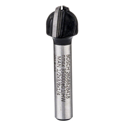 Fresa Media Caña R1 6,3mm, D 12,7mm Vástago 1/4'' - Bosch - Herram.cl