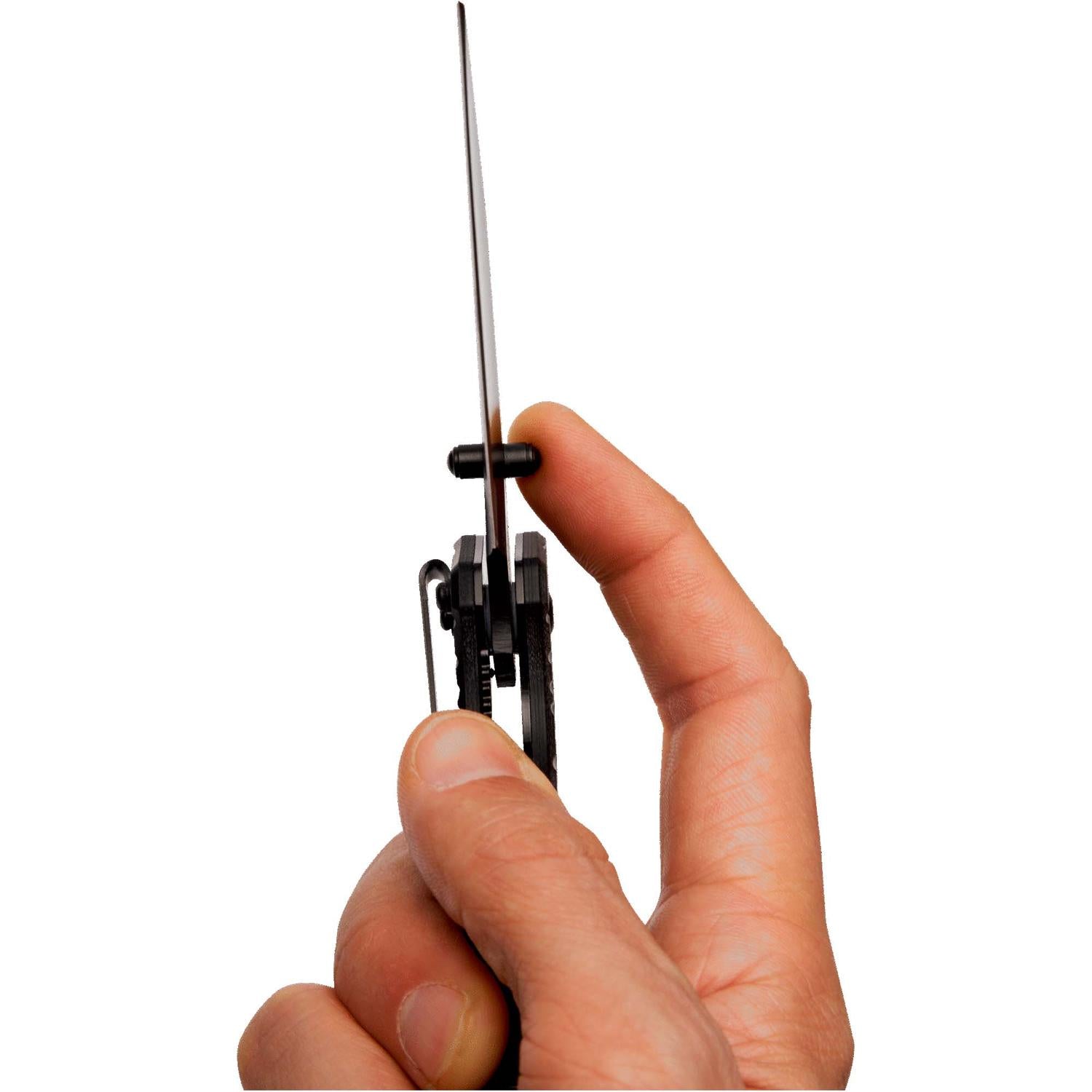Navaja (acero negro) 190mm con gancho para cinturón - Irimo - Herram.cl