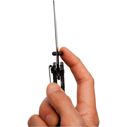 Navaja (acero negro) 190mm con gancho para cinturón - Irimo - Herram.cl