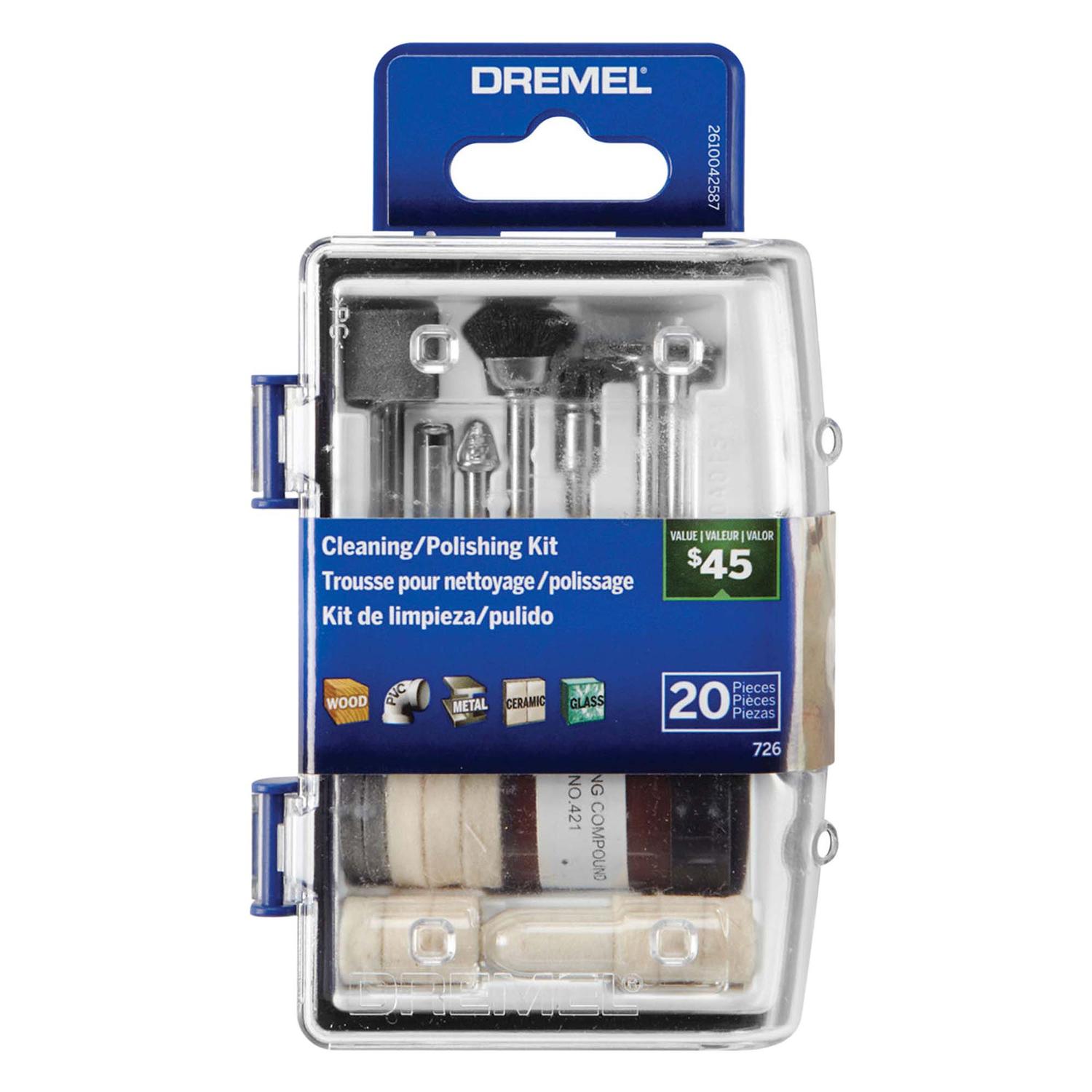 Micro Kit De Limpieza Y Pulido 20 Pzas (726) - Dremel - Herram.cl