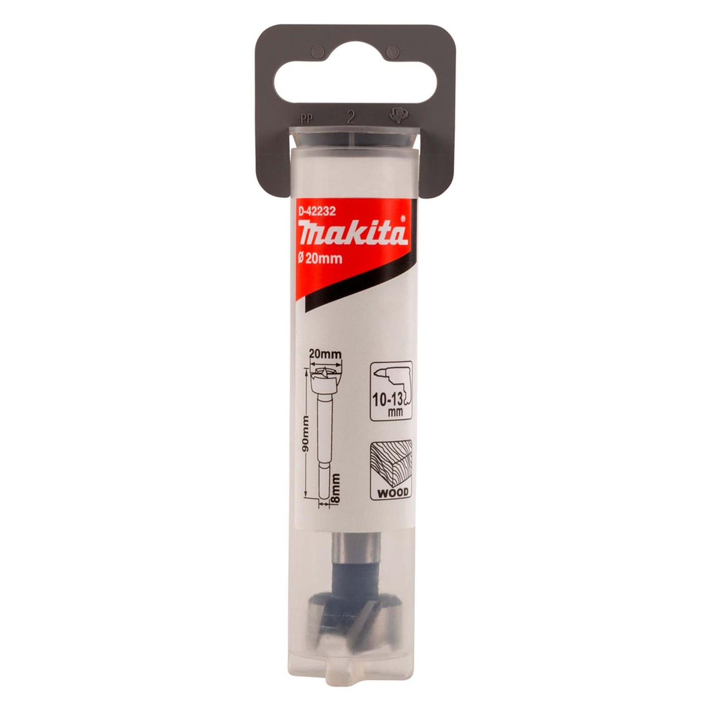 Broca Bisagra 20x90mm (Forstner) - Makita - Herram.cl