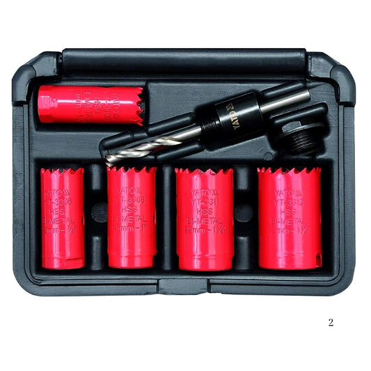 Set Sierras Copa HSS M3 YATO Metal 7pz 19-32mm Automotriz - Herram.cl