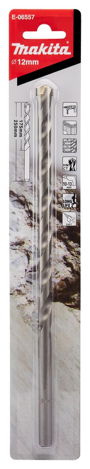 Broca Concreto Larga (Cilindrica) 12 X 250mm - Makita - Herram.cl