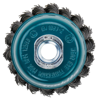 Grata Copa Trenzada (3'') 75x0,5mm / M14 - Makita - Herram.cl