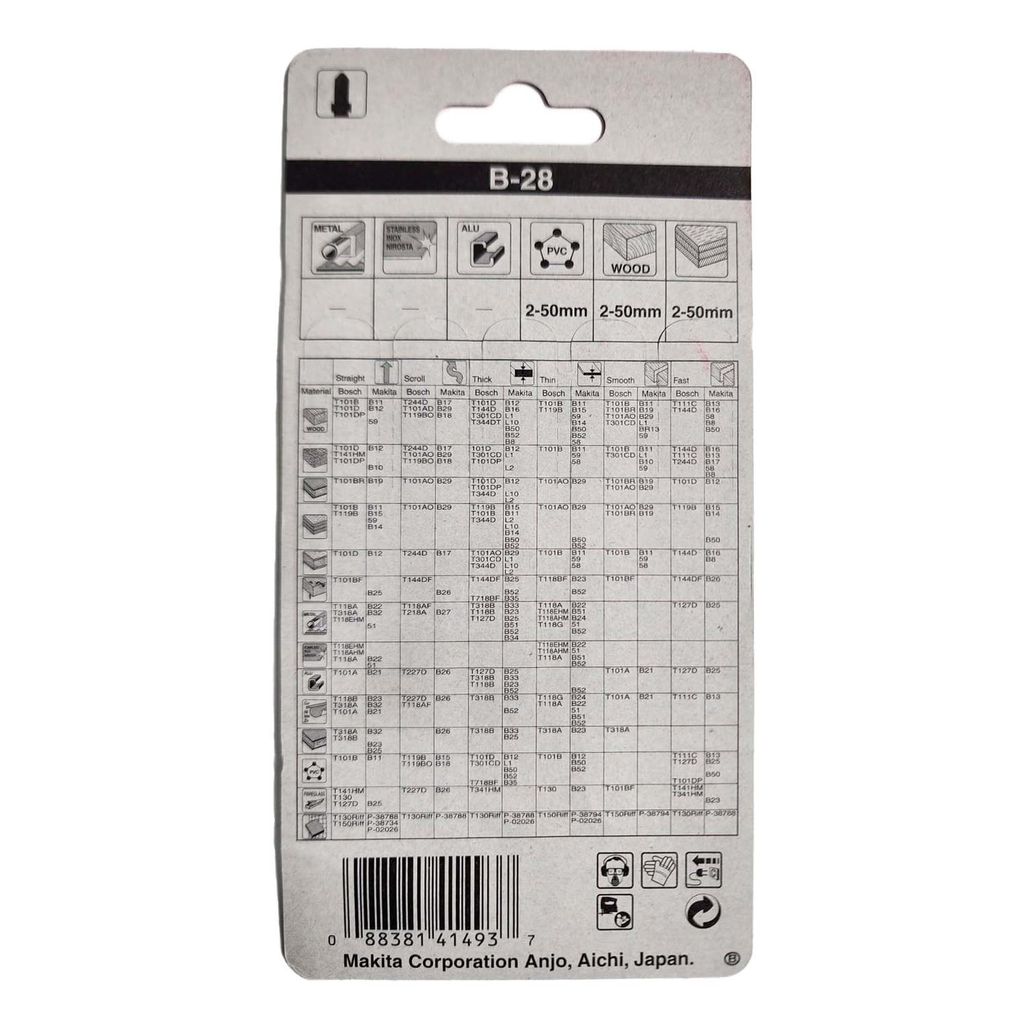 Hoja De Calar HSS 90mm MDF/Acabado 5 Pzas - Makita - Herram.cl