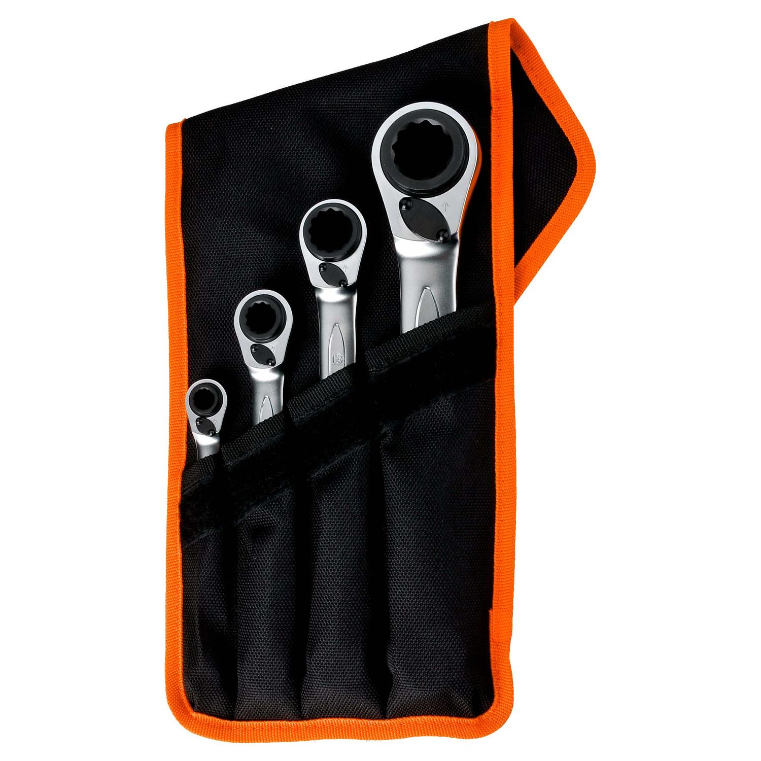Juego De Llaves Dobles Chicharra 4 Pzas. - Bahco - Herram.cl
