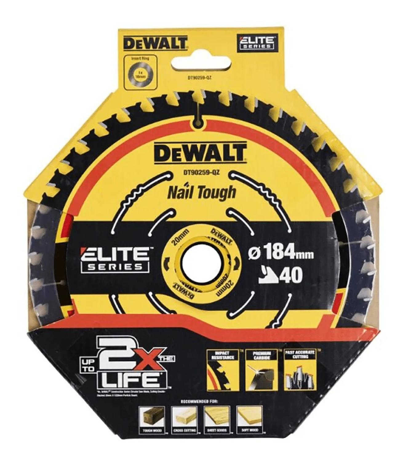 Disco de Sierra ELITE 7 - 1/4'' Eje 20mm 40 D - DeWALT - Herram.cl