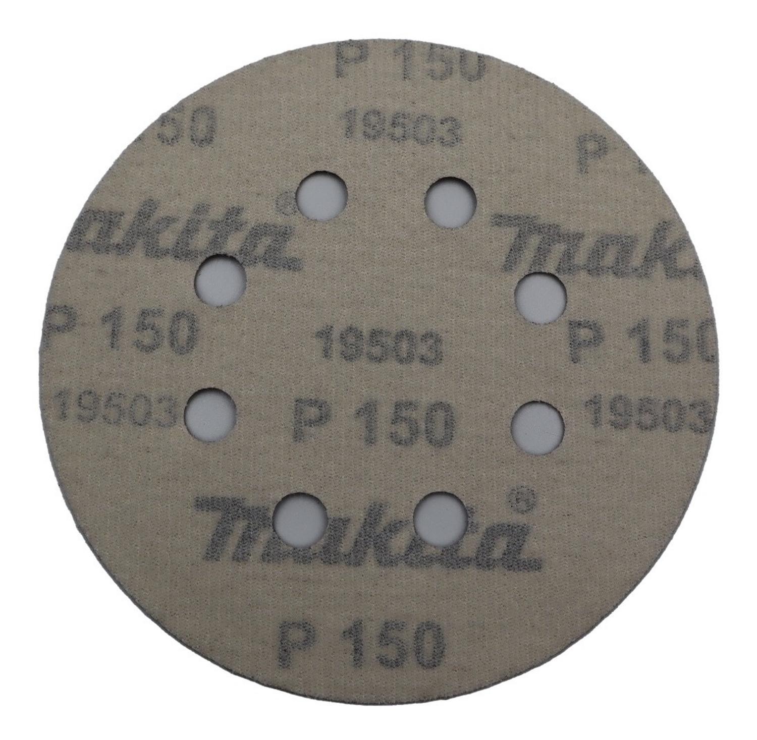 Pack 10 Discos Lija Con Velcro 125mm G240 - Makita - Herram.cl