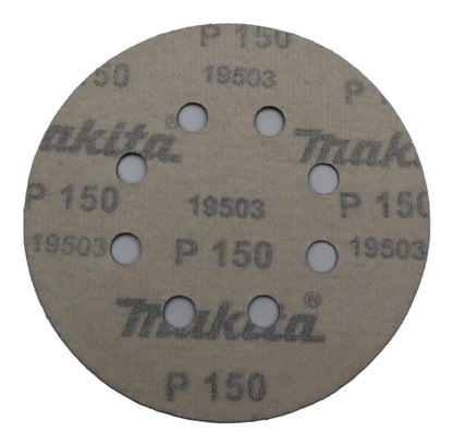 Pack 10 Discos Lija Con Velcro 125mm G240 - Makita - Herram.cl