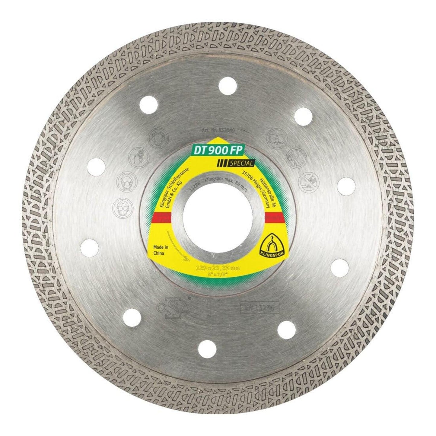 Disco Diamantado fino Porcelanato 4 - 1/2''x1,4mm - Klingspor - Herram.cl