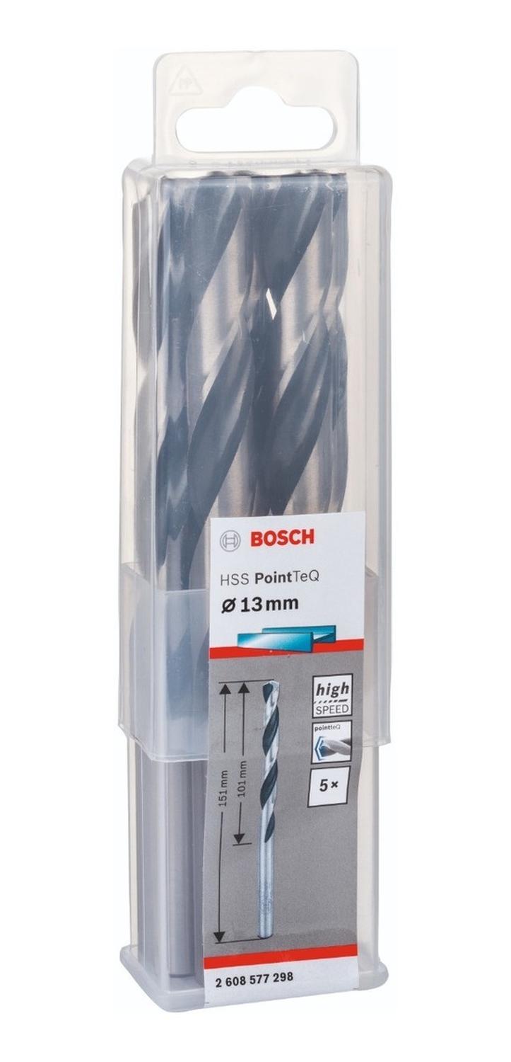 Caja Con 5 Unidades Broca Para Metal HSS - pointteq 13mm - Herram.cl