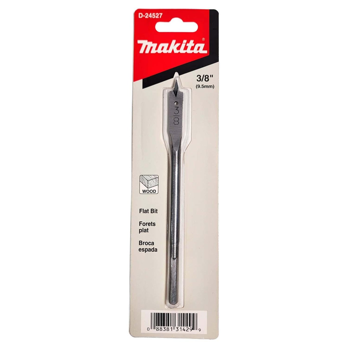 Broca Paleta 3/8''x6'' (9.5x152 mm) - Makita - Herram.cl