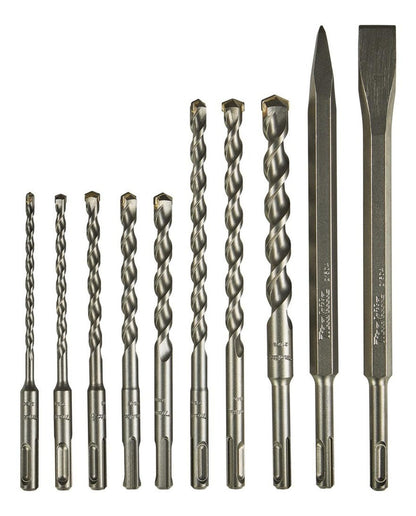 Caja 10 Piezas Broca Y Cincel Tct SDS - Plus Makita D - 71990 - Herram.cl