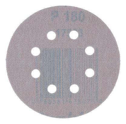 Pack 10 Discos Lija Con Velcro 125mm G180 - Makita - Herram.cl