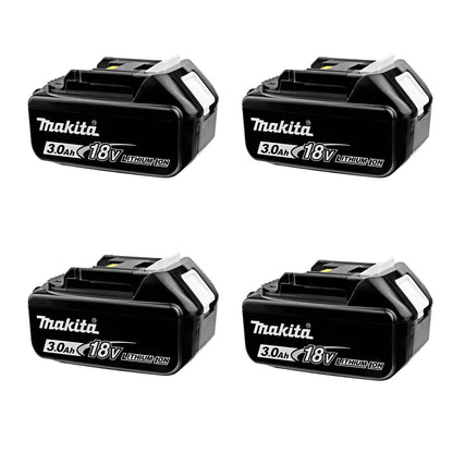 Pack Esmeril Inalámbrico 18V 4 1/2'' + 4 Bat. 3 Ah+Cargador Dob+Discos - Herram.cl
