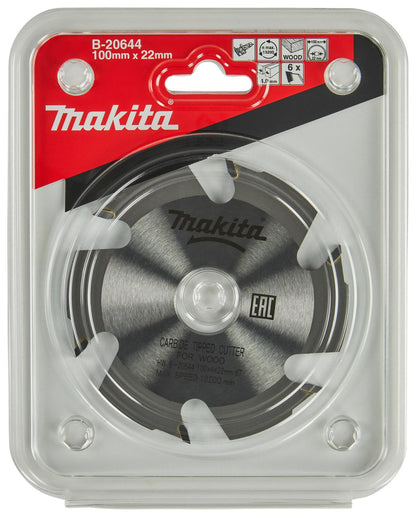 Disco Para Ensambladora 100x4x22mm 6 Dientes - Makita - Herram.cl