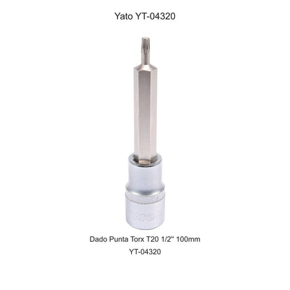 Dado Punta Torx T20 1/2'' 100mm Yato YT-04320 - Herram.cl