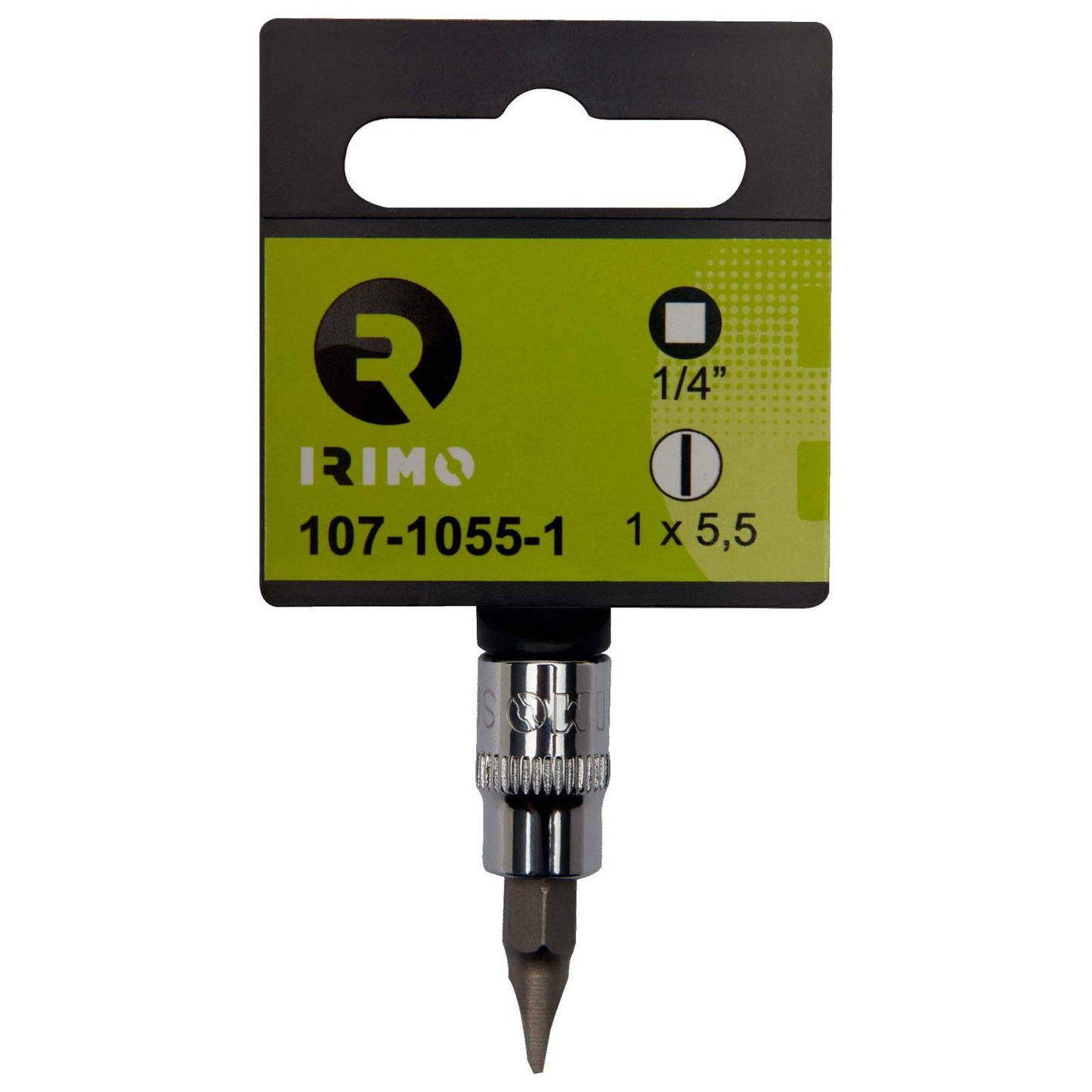 Dado Con Punta ranurado De 1/4'' SL5.5 - Irimo - Herram.cl