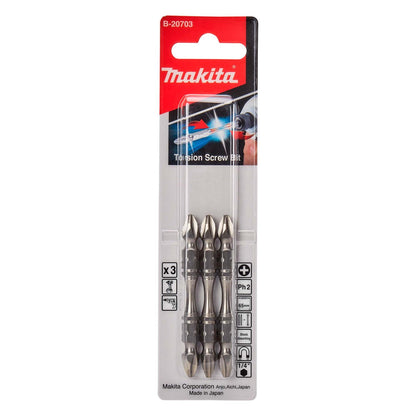 Puntas De Torsión PH2x65mm 3 Pzas - Makita - Herram.cl