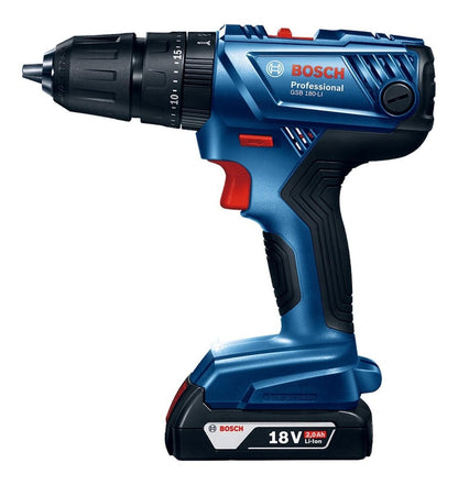 Taladro De Impacto Inalám. 18v Gsb 180 - li + 23 Acc Bosch - Herram.cl