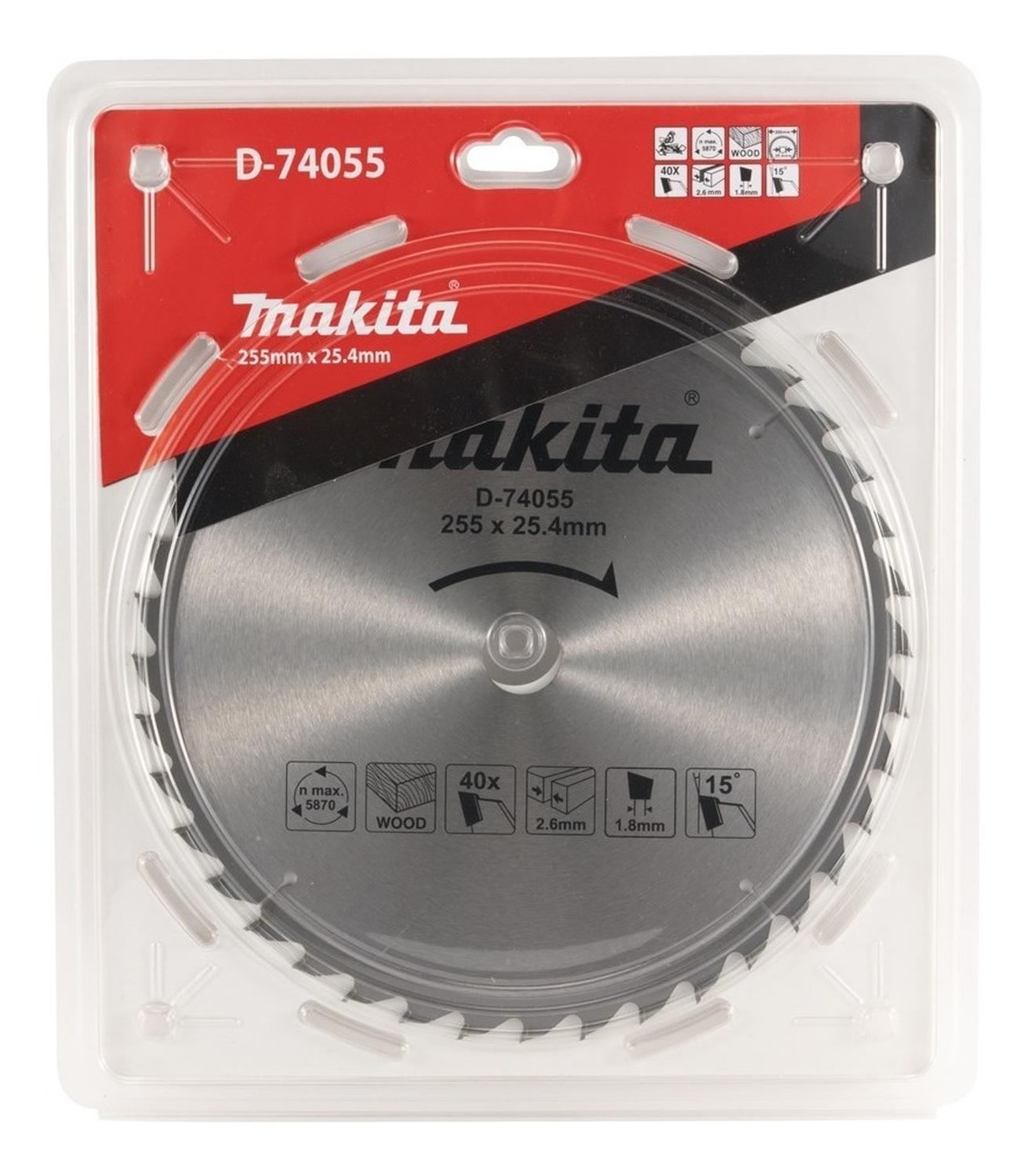 Disco Sierra Circular Makita 10 (255mm) 25,4mm 40 Dientes - Herram.cl