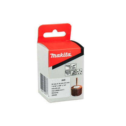 Rueda Traslapada 30x10mm Vástago 1/4'' - Makita - Herram.cl