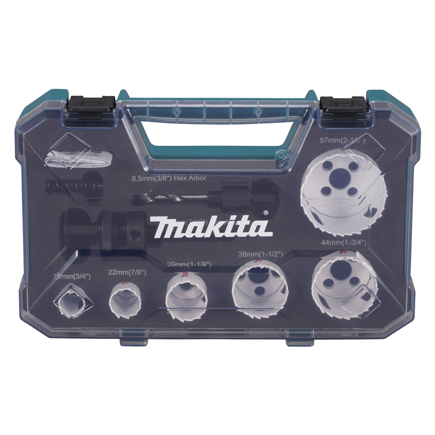 Set Sierras Copas BIM 19, 22, 29, 38, 44 y 57mm (Plomeria) 6 Pzas. - Makita - Herram.cl