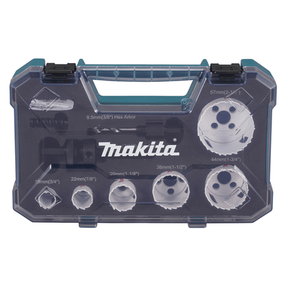 Set Sierras Copas BIM 19, 22, 29, 38, 44 y 57mm (Plomeria) 6 Pzas. - Makita - Herram.cl