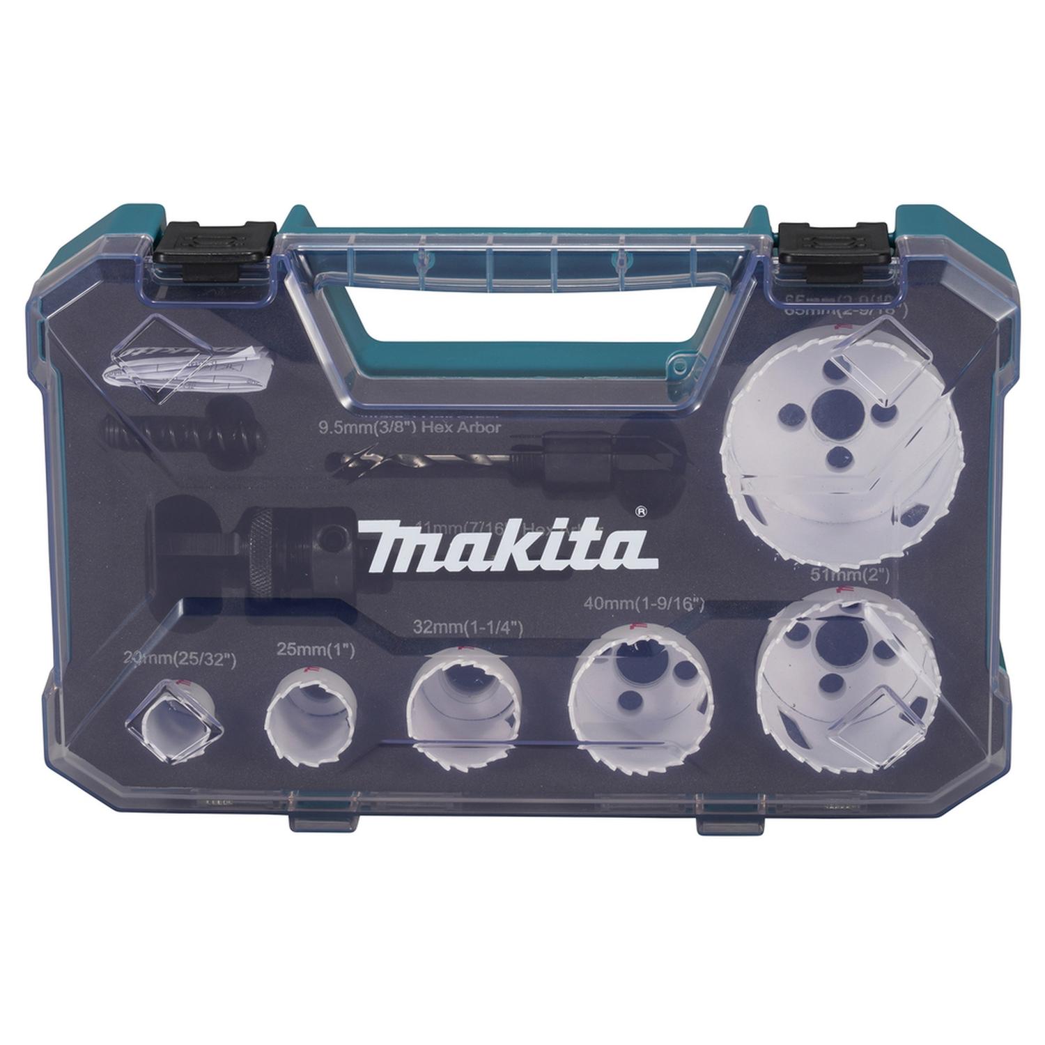 Set Sierras Copas BIM 20 - 65mm (Electricista) 6 Pzas - Makita - Herram.cl