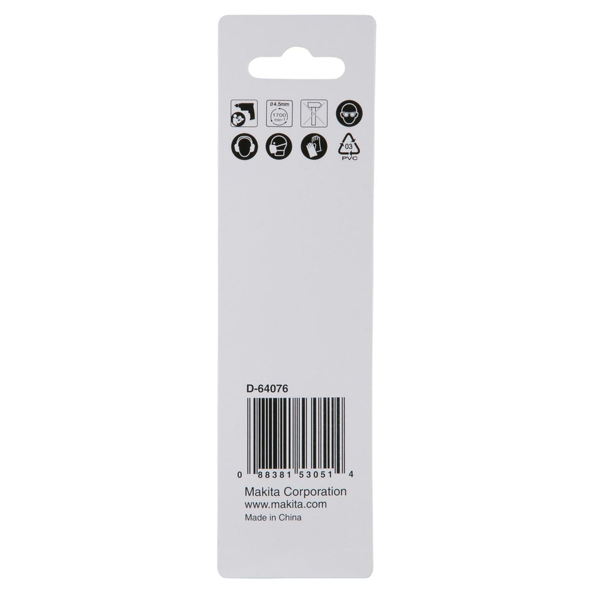 Broca Metal HSS-Tin 4.5x80mm - Makita - Herram.cl