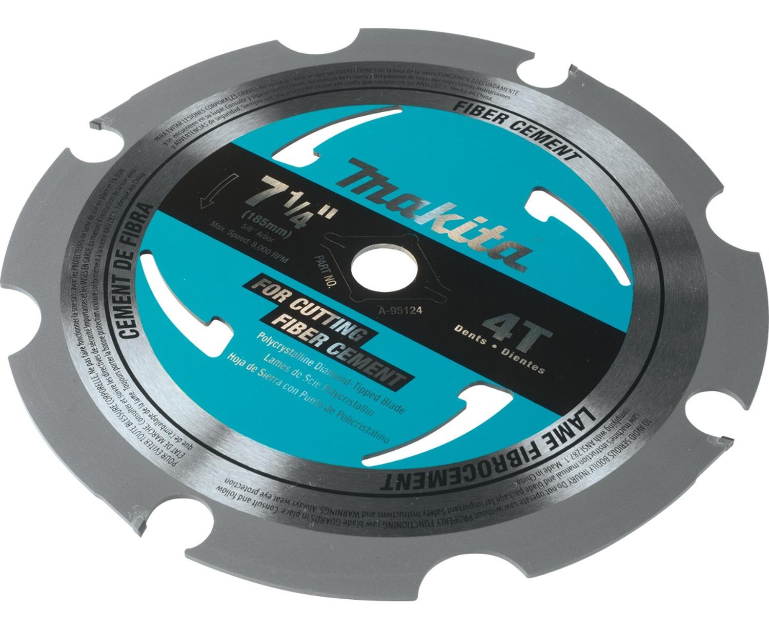 Disco Sierra Circular Para Fibrocemento 7 - 1/4'' Eje 5/8'' 4 D - Makita - Herram.cl