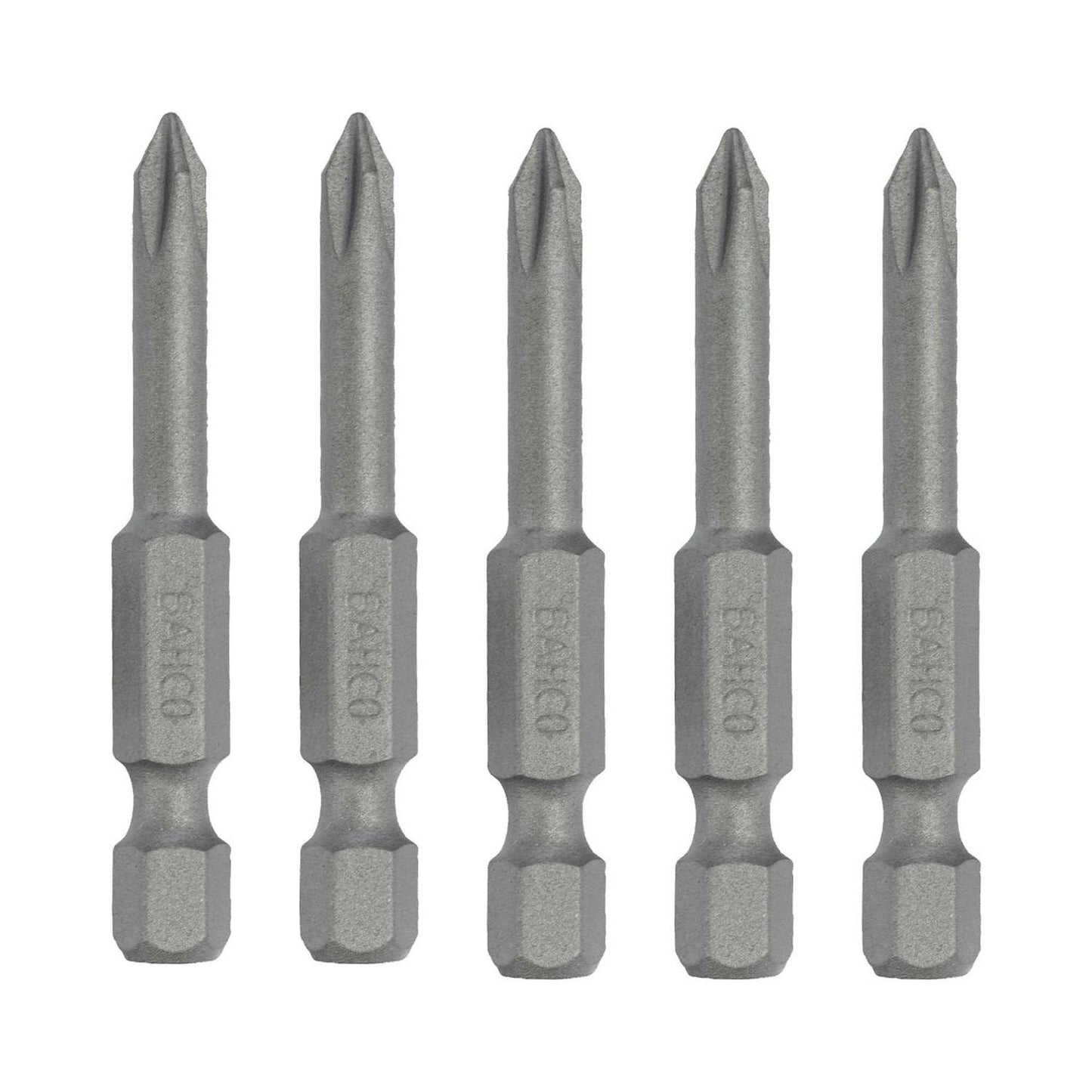 Pack 5 Puntas de atornillar PH2x50mm - Bahco - Herram.cl