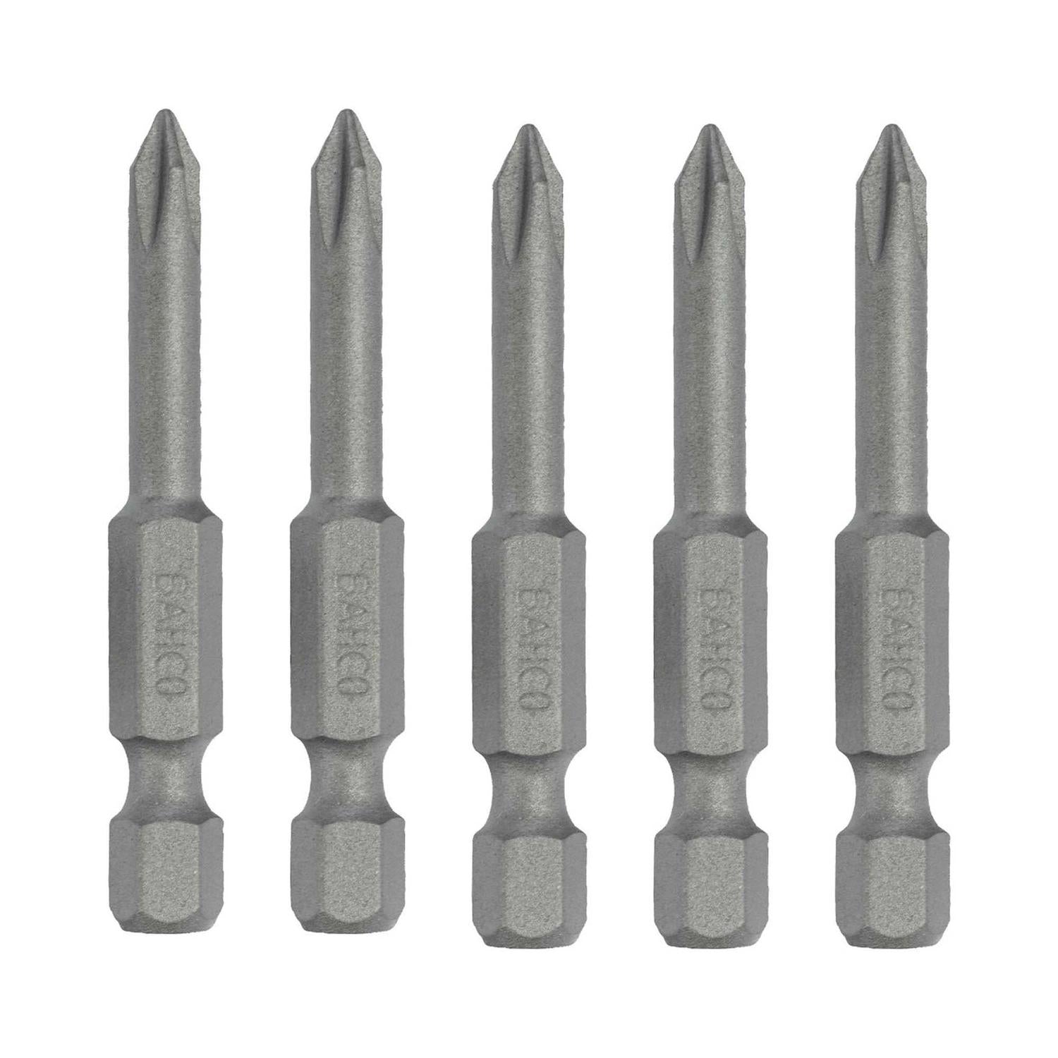 Pack 5 Puntas de atornillar PH2x50mm - Bahco - Herram.cl