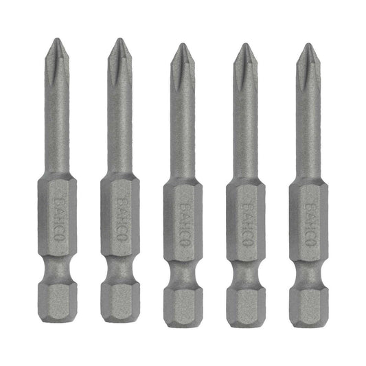 Pack 5 Puntas de atornillar PH2x50mm - Bahco - Herram.cl