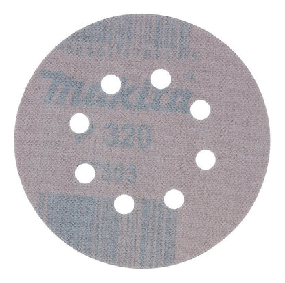 Pack 10 Discos Lija Con Velcro 125mm G320 - Makita - Herram.cl