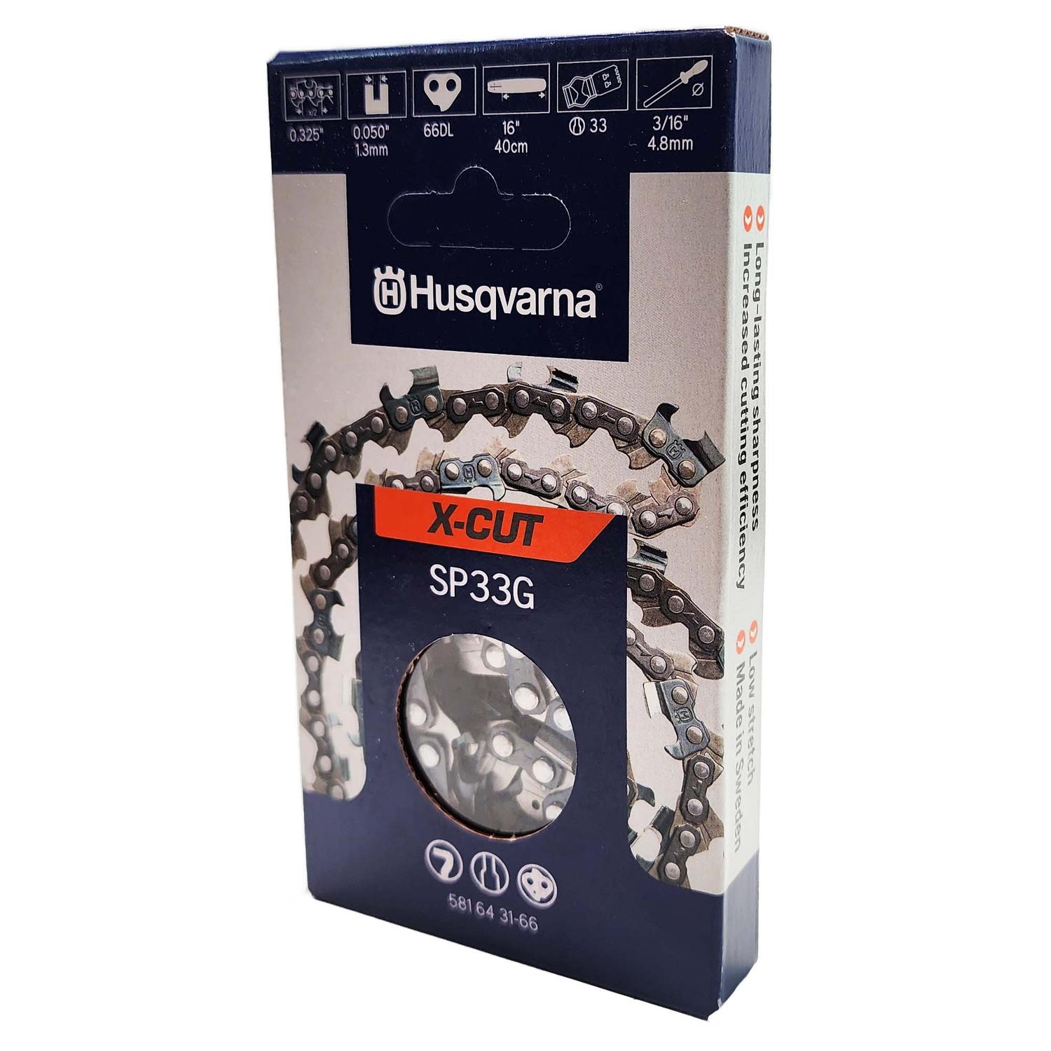 Cadena X - CUT SP33G 16'' / 0,325'' / 1.3mm (H30) - Husqvarna - Herram.cl